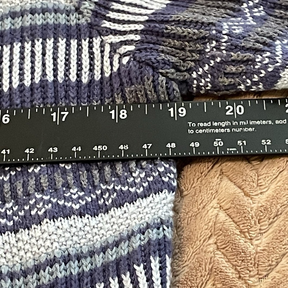 Aventura Women's L Sweater Cardigan Merino Wool Blend Pockets Duster Mock Neck - Picture 6 of 10